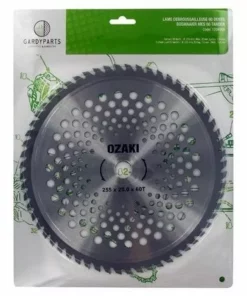 Lame 60 Dents à Pointes Carbures 255mm -20mm UNIVERSELLE Pour Débroussailleuse