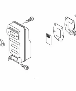 Pot échappement Complet Souffleur Echo