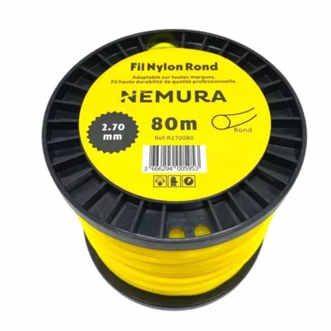 ADAPTABLE Fil Débroussailleuse Rond L: 80m, Ø: 2,70mm 3 ADAPTABLE Fil Débroussailleuse Rond L: 80m, Ø: 2,70mm