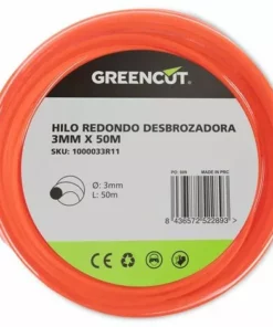 GREENCUT Fil Rond Pour Débroussailleuse 3,0MM X 50M