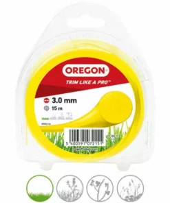 Fil De Coupe Coloured Line Oregon, Jaune, épaisseur De Fil 3,0 Mm, Longueur 15 M