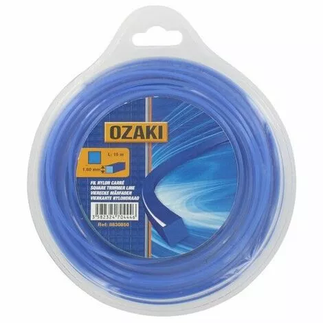 OZAKI Bobine De Fil Nylon Carré Débroussailleuse 2mm X 65 Mètres 3 OZAKI Bobine De Fil Nylon Carré Débroussailleuse 2mm X 65 Mètres