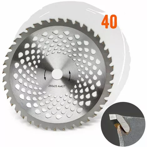 Boudech Disque à Lames En Acier De Qualité Supérieure Avec 40 Dents Pour Débroussailleuse Et Tondeuse à Gazon 7 Boudech Disque à Lames En Acier De Qualité Supérieure Avec 40 Dents Pour Débroussailleuse Et Tondeuse à Gazon – Image 5