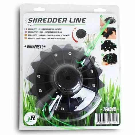 JR MOTOCULTURE Tête Fil Nylon Multifonction Mulshing Shredder Line TFN042 JR 3 JR MOTOCULTURE Tête Fil Nylon Multifonction Mulshing Shredder Line TFN042 JR