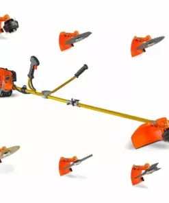 Boudech Airus-620 Débroussailleuse Thermique 2 Temps 62 Cm3 4CV Avec Lames Et Garde De Gazon Professionnel 6 Fonctions En 1 La Plus Puissante De La Catégorie