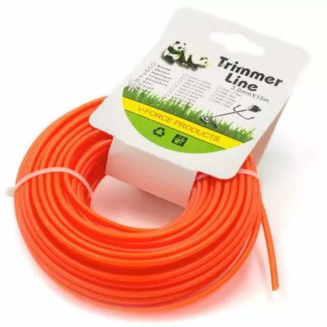 Vhbw Fil De Coupe Universel Pour Tondeuse, Débroussailleuse, Coupe-bordure - Fil De Rechange, Orange, 3 Mm X 15 M, Rond 3 Vhbw Fil De Coupe Universel Pour Tondeuse, Débroussailleuse, Coupe-bordure - Fil De Rechange, Orange, 3 Mm X 15 M, Rond