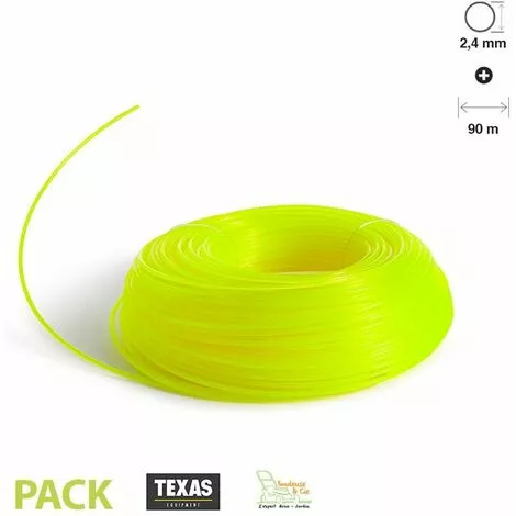 Fil Pour Rotofil Et Coupe Bordure Fluo Rond 2,4 Mm TEXAS 15 Mètres - Jaune 5 Fil Pour Rotofil Et Coupe Bordure Fluo Rond 2,4 Mm TEXAS 15 Mètres - Jaune – Image 3