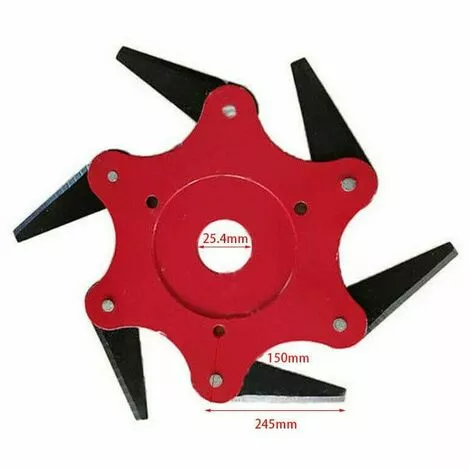 Perle Rare Accessoires De Tondeuse à Gazon De Jardin Tête De Coupe De Coupe à Six Feuilles Rouge 4 Perle Rare Accessoires De Tondeuse à Gazon De Jardin Tête De Coupe De Coupe à Six Feuilles Rouge – Image 2