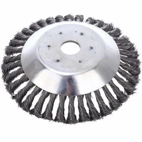 ILOVEMILAN Tête De Débroussailleuse Conique En Fil De Fer Noué De 200 Mm Pour Tondeuse à Gazon - Plateau De Désherbage En Métal Pour Débroussailleuse (15CM) 3 ILOVEMILAN Tête De Débroussailleuse Conique En Fil De Fer Noué De 200 Mm Pour Tondeuse à Gazon - Plateau De Désherbage En Métal Pour Débroussailleuse (15CM)