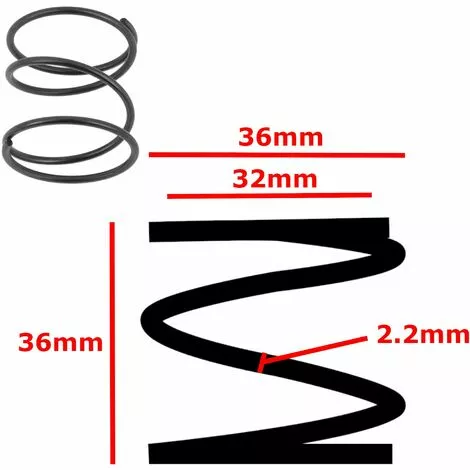 CYCLINGCOLORS 2x Ressort Universel De Pression Pour Tête De Débroussailleuse à Déroulement Manuel électrique Thermique 4 CYCLINGCOLORS 2x Ressort Universel De Pression Pour Tête De Débroussailleuse à Déroulement Manuel électrique Thermique – Image 2