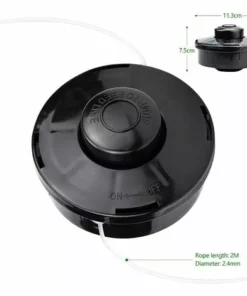 DONTODENT Lot De 2 Tête De Débroussailleuse Universelle A6481 Nylon Bobine De Rechange De Tondeuse Débroussailleuse Tête De Coupe M10 X 1,25 Pour Débroussailleuse Thermique à Essence