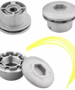 DONTODENT Tête De Débroussailleuse Universelle, Tête Coupe-bordure En Aluminium Fils Pour Débroussailleuse à Essence Tondeuse à Gazon A