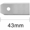THSINDE 45 X Lames De Couteau En Titane Pour Toutes Les Tondeuses Robotiques Husqvarn/Automower/ Yardforce/Gardena (3g-0.75mm) Avec 45 Vis，argenté -Débroussailleuse Soldes Magasin 36048418 1
