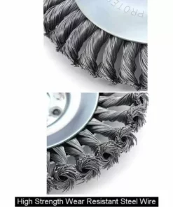 BETTERLIFE Tête De Désherbage Fil D'acier, 6/8 Pouce Brosse Rotative Disque De Pinceau à Roue Pour Outils De Pelouse Jardin Agriculture - Trou Intérieur 25.4mm (6 Pouce) -Débroussailleuse Soldes Magasin 37660997 2