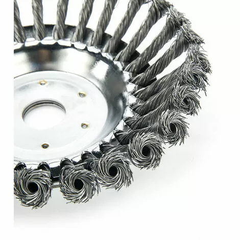 BETTERLIFE Tête De Désherbage Fil D'acier, 6/8 Pouce Brosse Rotative Disque De Pinceau à Roue Pour Outils De Pelouse Jardin Agriculture - Trou Intérieur 25.4mm (8 Pouce) 5 BETTERLIFE Tête De Désherbage Fil D'acier, 6/8 Pouce Brosse Rotative Disque De Pinceau à Roue Pour Outils De Pelouse Jardin Agriculture - Trou Intérieur 25.4mm (8 Pouce) – Image 3