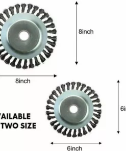 BETTERLIFE Tête Universelle De Coupe-Herbe De Brosse De Roue De Fil D'acier, Coupe-Bordures De Jardin Tête De Coupe De Brosse De Mauvaises Herbes De Jardin (1 Pièce，6 Pouces) -Débroussailleuse Soldes Magasin 42050049 2