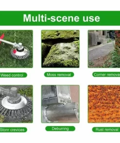 BRIDAY Tête De Désherbage Fil D'acier,6 Pouce Brosse Rotative Disque De Pinceau à Roue Jardin Agriculture -Débroussailleuse Soldes Magasin 42236465 5