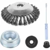 GUAZHUNIFR Tête De Coupe De Coupe-Herbe, Brosse à Roue En Fil D'Acier Tête De Tondeuse à Gazon En Acier Tête De Rechange, Guazhuni 5 Pièces -Débroussailleuse Soldes Magasin 42736154 1