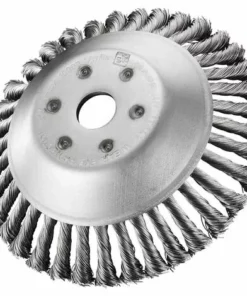 Brosse à Mauvaises Herbes Débroussailleuse Coupeur Tête Pour Débroussailleuse Brosse Ronde Pour Débroussailleuse Macaron (6"(25 Mm X 150 Mm))