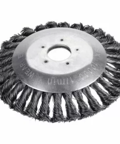 ALMI Tête De Débroussailleuse Tête De Débroussailleuse En Acier Pour Jardin - Brosse Métallique Incassable à Bords Arrondis Pour Tondeuse à Gazon électrique (15,2 Cm)