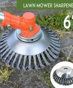 ALMI Tête De Débroussailleuse Tête De Débroussailleuse En Acier Pour Jardin - Brosse Métallique Incassable à Bords Arrondis Pour Tondeuse à Gazon électrique (15,2 Cm) 11 ALMI Tête De Débroussailleuse Tête De Débroussailleuse En Acier Pour Jardin - Brosse Métallique Incassable à Bords Arrondis Pour Tondeuse à Gazon électrique (15,2 Cm) -Débroussailleuse Soldes Magasin 43440410 5