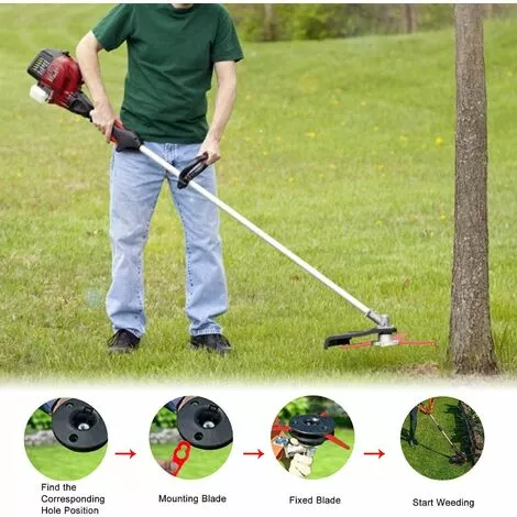 ALMI Tête De Débroussailleuse Lame Coupe Bordure,100pcs Lames En Plastique De Rechange Lame Taille Bordure Lame Plastique Coupe Bordure Lame Coupe Bordur,pour Jardin Et Pelouse Coupe-Bordures Sur Batterie 6 ALMI Tête De Débroussailleuse Lame Coupe Bordure,100pcs Lames En Plastique De Rechange Lame Taille Bordure Lame Plastique Coupe Bordure Lame Coupe Bordur,pour Jardin Et Pelouse Coupe-Bordures Sur Batterie – Image 4