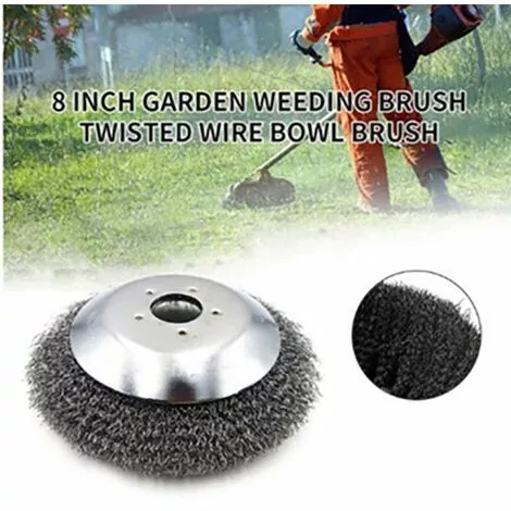 THSINDE Tête De Débroussailleuse Brosse De Fil D'acier De Tête De Coupe-Herbe De 6 Désherbage Pour Tondeuse à Gazon 5 THSINDE Tête De Débroussailleuse Brosse De Fil D'acier De Tête De Coupe-Herbe De 6 Désherbage Pour Tondeuse à Gazon – Image 3