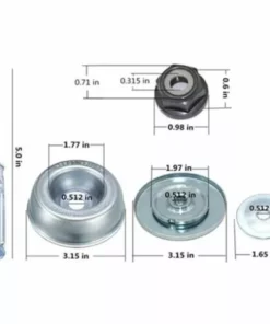 Accessoires De Tondeuse à Gazon, Accessoires De Désherbeur En Fil Torsadé En Forme De Bol (Ensemble D'accessoires En Acier De 4 Pièces),HANBING -Débroussailleuse Soldes Magasin 45779334 3