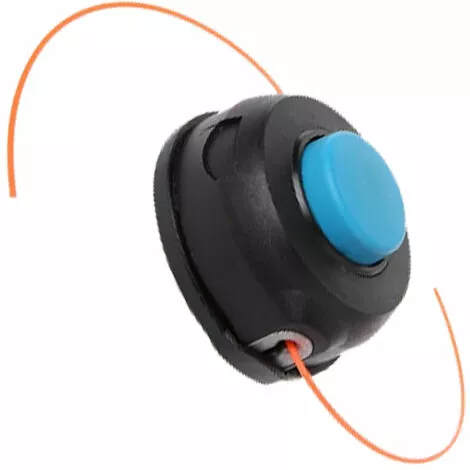 THSINDE Tête De Coupe De Tondeuse à Gazonrondes En Plastique Bleu Et Noir Avec 2 Cordes De Paille Orangedébroussailleuse T25 3 Pcs. 4 THSINDE Tête De Coupe De Tondeuse à Gazonrondes En Plastique Bleu Et Noir Avec 2 Cordes De Paille Orangedébroussailleuse T25 3 Pcs. – Image 2