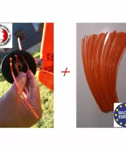 JARDIAFFAIRES Tête De Débroussailleuse Rapide Pro Avec 50 Brins De Fil Nylon