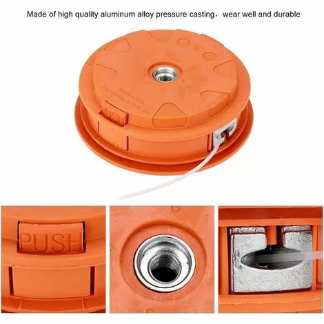 DEVENIRRICHE Tête De Coupe, Tête De Coupe En Herbe Universelle En Aluminium Tête De Débroussailleuse Tête Accessoires De Tondeuse à Gazon Tête De Coupe En Aluminium 6 DEVENIRRICHE Tête De Coupe, Tête De Coupe En Herbe Universelle En Aluminium Tête De Débroussailleuse Tête Accessoires De Tondeuse à Gazon Tête De Coupe En Aluminium – Image 4