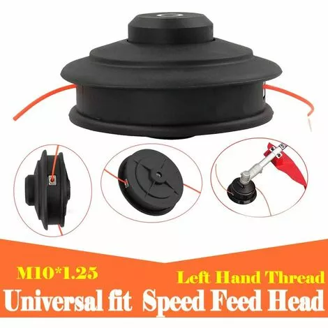 HIASDFLS Power Luckyh Tête De Débroussailleuse Universelle M10 X 1,25 Mm 4 HIASDFLS Power Luckyh Tête De Débroussailleuse Universelle M10 X 1,25 Mm – Image 2