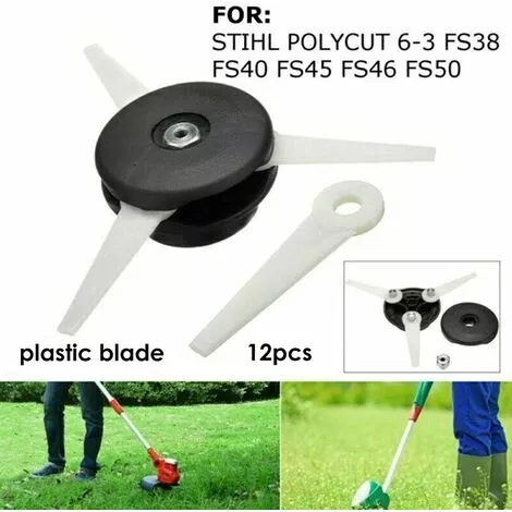 LONGZIMING Tête De Débroussailleuse Aluminium Tête De Coupe Herbe Universelle Pour Accessoires De Tondeuse À Gazon,avec 12 Pièces Coupées 5 LONGZIMING Tête De Débroussailleuse Aluminium Tête De Coupe Herbe Universelle Pour Accessoires De Tondeuse À Gazon,avec 12 Pièces Coupées – Image 3