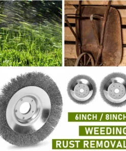 SUPERSELLER Lame De Tondeuse Têtes De Rechange Pour Coupe-herbe Accessoires De Coupe-fil En Acier Type De Bol Roue De Désherbage Pour Le Désherbage, 200mm - 200mm -Débroussailleuse Soldes Magasin 50059972 5