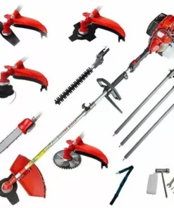 Débroussailleuse Multifonction Thermique 2 Temps - 7 En 1 Extensible 5,3 Mètres 52cc 2cv - Powerground Pro Série