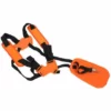 ELLE Tondeuse à Fronde - Tondeuse à Double Sangle Avec Sangle En Nylon Durable Réglable Pour Débroussailleuse Ou Jardinage, Orange