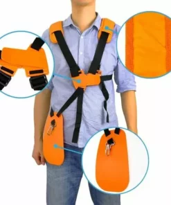 ELLE Tondeuse à Fronde - Tondeuse à Double Sangle Avec Sangle En Nylon Durable Réglable Pour Débroussailleuse Ou Jardinage, Orange 11 ELLE Tondeuse à Fronde - Tondeuse à Double Sangle Avec Sangle En Nylon Durable Réglable Pour Débroussailleuse Ou Jardinage, Orange -Débroussailleuse Soldes Magasin 51245286 5