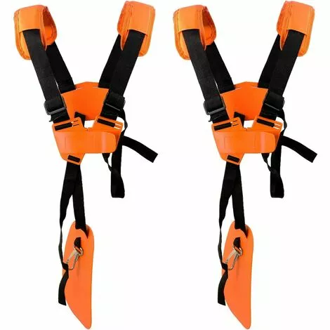 TINOR Lot De 2 Sangles D'épaule Réglables Pour Tondeuse à Gazon Avec Ceinture En Nylon Durable Pour Jardinage Ou Débroussailleuse Pour Débroussailleuse KM, STIHL FS (Orange) 3 TINOR Lot De 2 Sangles D'épaule Réglables Pour Tondeuse à Gazon Avec Ceinture En Nylon Durable Pour Jardinage Ou Débroussailleuse Pour Débroussailleuse KM, STIHL FS (Orange)
