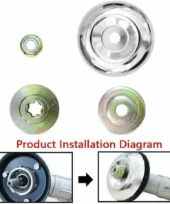 LITZEE 4 Pièces Kit Fixation écrou Lame Boîte, Boîte De Vitesses En Métal Pour Tondeuse à Gazon, Accessoires De Boîte De Vitesses En Métal Pour Tondeuse, Pour Tondeuse à Gazon, Machine D'irrigation -Débroussailleuse Soldes Magasin 51553782 5