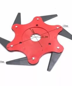 DONTODENT Tête De Débroussailleuse En Métal à 6 Dents - Tête De Tondeuse à Gazon De Jardin 2 Commandes - Rouge, Lame Plate 8 DONTODENT Tête De Débroussailleuse En Métal à 6 Dents - Tête De Tondeuse à Gazon De Jardin 2 Commandes - Rouge, Lame Plate -Débroussailleuse Soldes Magasin 52570730 3