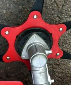 DONTODENT Tête De Débroussailleuse En Métal à 6 Dents - Tête De Tondeuse à Gazon De Jardin 2 Commandes - Rouge, Lame Plate 9 DONTODENT Tête De Débroussailleuse En Métal à 6 Dents - Tête De Tondeuse à Gazon De Jardin 2 Commandes - Rouge, Lame Plate -Débroussailleuse Soldes Magasin 52570730 4