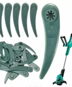 DONTODENT Lot De 200 Lames En Plastique Pour Tondeuse à Gazon, Agriculture, Foresterie, Jardinage, Accessoire De Rechange Pour Tondeuse à Gazon -en Dents De Scie*100+dent Plate*100