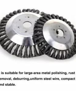 DECKON Tête De Coupe-herbe En Fil D'acier, 150+200mm, Tête De Coupe-herbe De Jardin à Bord Rond, Brosse De Désherbage, Tondeuse à Gazon, Outil De Jardin -Débroussailleuse Soldes Magasin 52693700 3