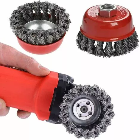 DKSFJKL Tête Brosse Désherbage, Pour Débroussailleuse, Plateau Désherbage En Fil D'acier Universel Aménagement Paysager Coupe Irrigation Machines Accessoires (4 Pouces) 3 DKSFJKL Tête Brosse Désherbage, Pour Débroussailleuse, Plateau Désherbage En Fil D'acier Universel Aménagement Paysager Coupe Irrigation Machines Accessoires (4 Pouces)