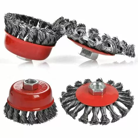 DKSFJKL Tête Brosse Désherbage, Pour Débroussailleuse, Plateau Désherbage En Fil D'acier Universel Aménagement Paysager Coupe Irrigation Machines Accessoires (4 Pouces) 4 DKSFJKL Tête Brosse Désherbage, Pour Débroussailleuse, Plateau Désherbage En Fil D'acier Universel Aménagement Paysager Coupe Irrigation Machines Accessoires (4 Pouces) – Image 2