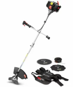 ELEM GARDEN TECHNIC Débroussailleuse Thermique 52cc - Bobine + 3 Lames - Elem Garden