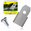 Lames De Rechange En Acier Inoxydable Compatible Tondeuse à Gazon En Acier Inoxydable Accessoires De Machine à Gazon Lame De Tondeuse Universelle Demi-argent Macaron -Débroussailleuse Soldes Magasin 53912343 1