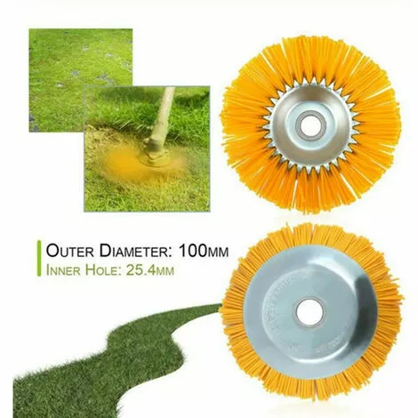 Brosse De Désherbage Ronde Pour Débroussailleuse, Soie De Nylon, Brosse à Mauvaises Herbes, Brosse Conique Pour Débroussailleuse Macaron 6 Brosse De Désherbage Ronde Pour Débroussailleuse, Soie De Nylon, Brosse à Mauvaises Herbes, Brosse Conique Pour Débroussailleuse Macaron – Image 4