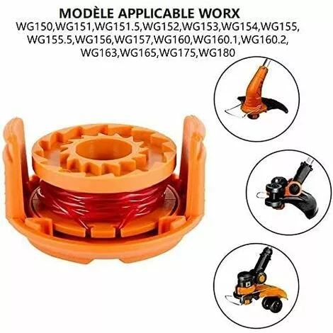 Bobines Fil Pour Débroussailleuses En Nylon Ligne De Bobines De Rechange Avec 2 Capuchons De Coupe Bobine De Fil De Coupe Pour Tondeuse à Gazon Macaron 5 Bobines Fil Pour Débroussailleuses En Nylon Ligne De Bobines De Rechange Avec 2 Capuchons De Coupe Bobine De Fil De Coupe Pour Tondeuse à Gazon Macaron – Image 3