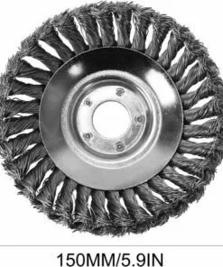 Tête De Coupe Conique En Fil Métallique Noué Pour Tondeuse à Gazon, Bac De Désherbage Pour Débroussailleuse - 150 Mm，Starlight -Débroussailleuse Soldes Magasin 54077810 4